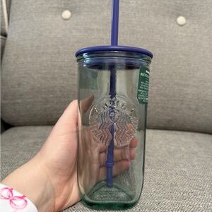 NEW Starbucks Recycled Glass Tumbler 16oz